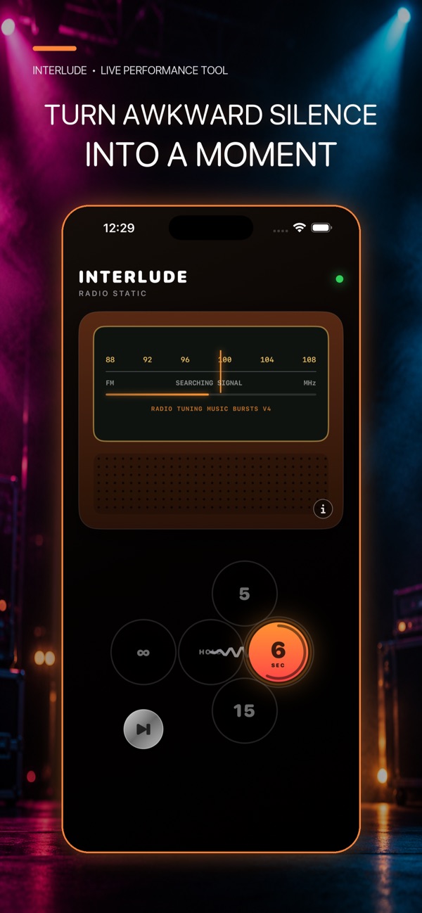 InterludeRadio preview about filling silence between songs
